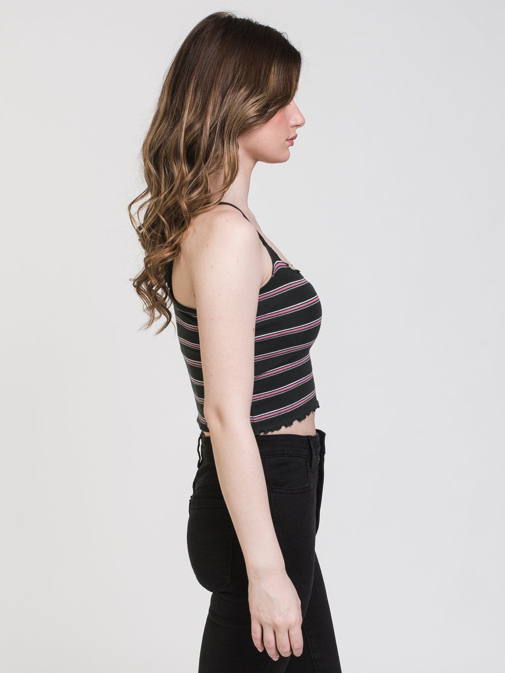 HARLOW LETTUCE STRIPE TANK - CLEARANCE