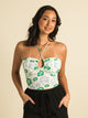 HARLOW HARLOW ELISE TWIST ALL OVER PRINTHALTER TANK TOP - Boathouse