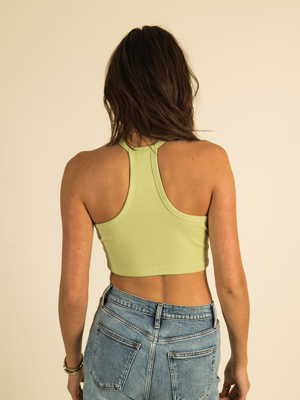 HARLOW HIGH NECK RACERBACK TANK TOP  - CLEARANCE