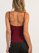 HARLOW HARLOW KESTRA TANK TOP - BURGUNDY - Boathouse