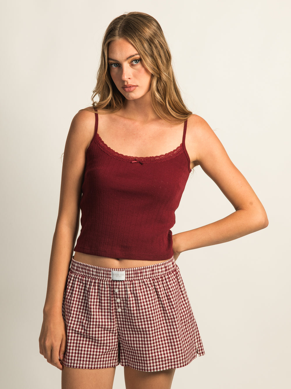 CAMISOLE HARLOW MALLORY - BORDEAUX