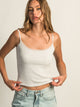 HARLOW HARLOW MALLORY MELANGE TANK TOP - CLOUD - Boathouse