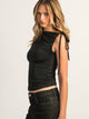 HARLOW HARLOW TEGAN TANK TOP - BLACK - Boathouse