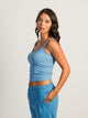 HARLOW HARLOW ESSENTIAL RIBBED TANK - ELECTRIC BLUE - Boathouse