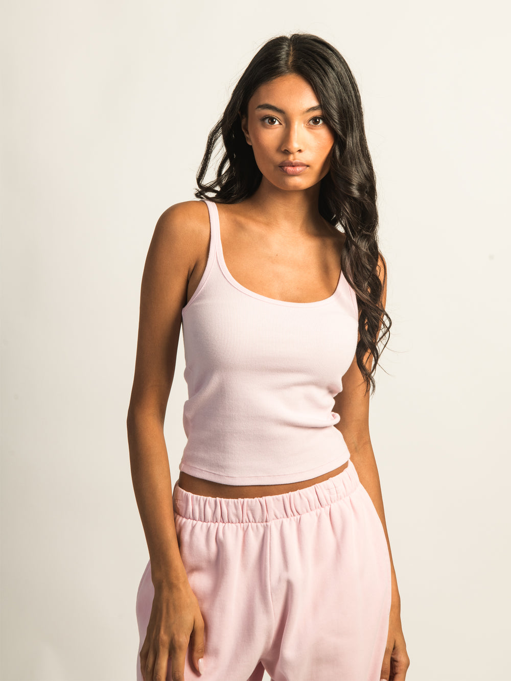 CAMISOLE HARLOW ESSENTIAL RIBBED - ROSE CLAIR