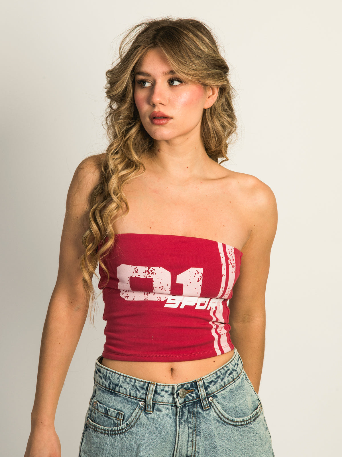 HARLOW BAILEY PRINT TUBE TOP - 01 SPORT CLEARANCE