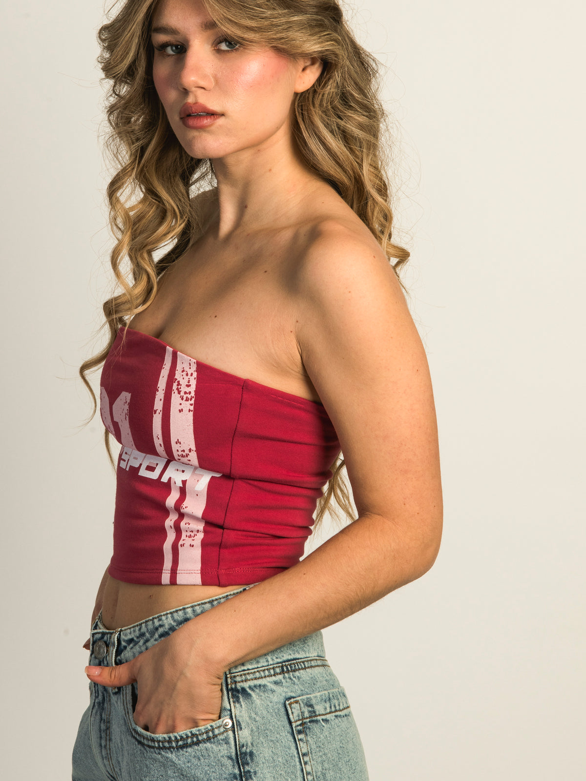 HARLOW BAILEY PRINT TUBE TOP - 01 SPORT CLEARANCE