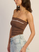 HARLOW HARLOW BECCA TUBE TOP - CHOCOLATE - Boathouse
