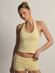 HARLOW HARLOW MELANI HALTER TOP - YELLOW/WHITE - Boathouse