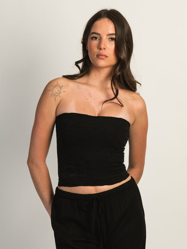 HARLOW SIENNA TUBE TOP - BLACK