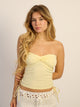 HARLOW HARLOW NINA TUBE TOP - YELLOW - Boathouse