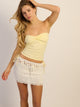 HARLOW HARLOW NINA TUBE TOP - YELLOW - Boathouse
