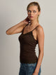 HARLOW HARLOW LUNA LACE TANK - BROWN - Boathouse