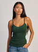HARLOW LUNA LACE TANK TOP - FOREST