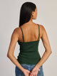 HARLOW LUNA LACE TANK TOP - FOREST