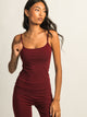 HARLOW HARLOW GIA TANK TOP - BURGUNDY - Boathouse