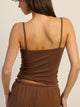 HARLOW HARLOW GIA TANK TOP - CHOCOLATE - Boathouse