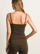 HARLOW HARLOW GIA TANK TOP - CHOCOLATE - Boathouse