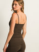 HARLOW HARLOW GIA TANK TOP - CHOCOLATE - Boathouse