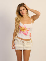 HARLOW GIA TANK - PRINT WHITE