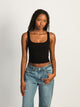 HARLOW HARLOW ESSENTIAL LUXE TANK TOP - BLACK - Boathouse