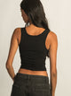 HARLOW HARLOW ESSENTIAL LUXE TANK TOP - BLACK - Boathouse