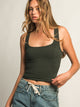 HARLOW HARLOW ESSENTIAL LUXE TANK TOP - FOREST - Boathouse
