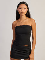 CAMISOLE HARLOW VEGAS TUBE TOP - NOIR