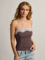 CAMISOLE HARLOW VEGAS TUBE TOP - BRUN/ROSE