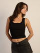 HARLOW HARLOW ESSENTIAL SQUARENECK TANK - BLACK - Boathouse