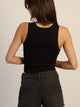 HARLOW HARLOW ESSENTIAL SQUARENECK TANK - BLACK - Boathouse