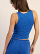 HARLOW HARLOW ESSENTIAL SQUARENECK TANK - COBALT - Boathouse
