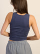 HARLOW HARLOW ESSENTIAL SQUARENECK TANK - INDIGO - Boathouse