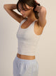 HARLOW ESSENTIAL SQUARENECK TANK - CLOUD