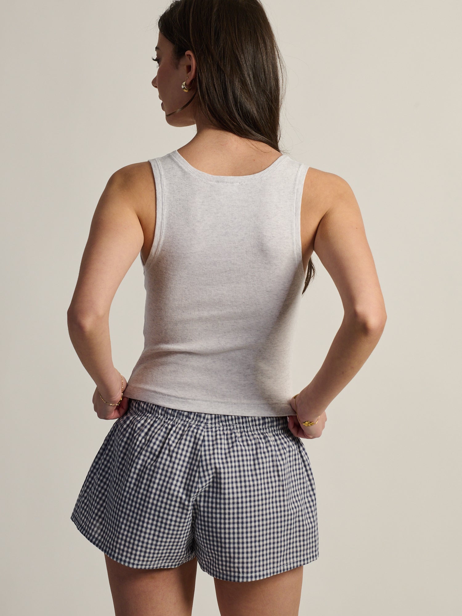 HARLOW ESSENTIAL SQUARENECK TANK - CLOUD