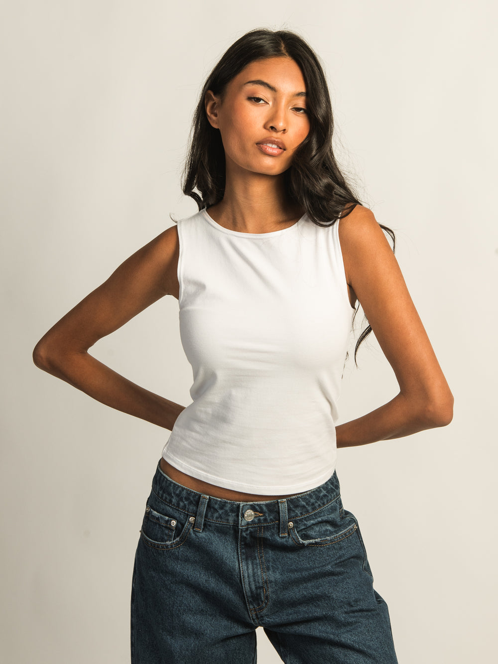 HARLOW PARIS TANK TOP - WHITE