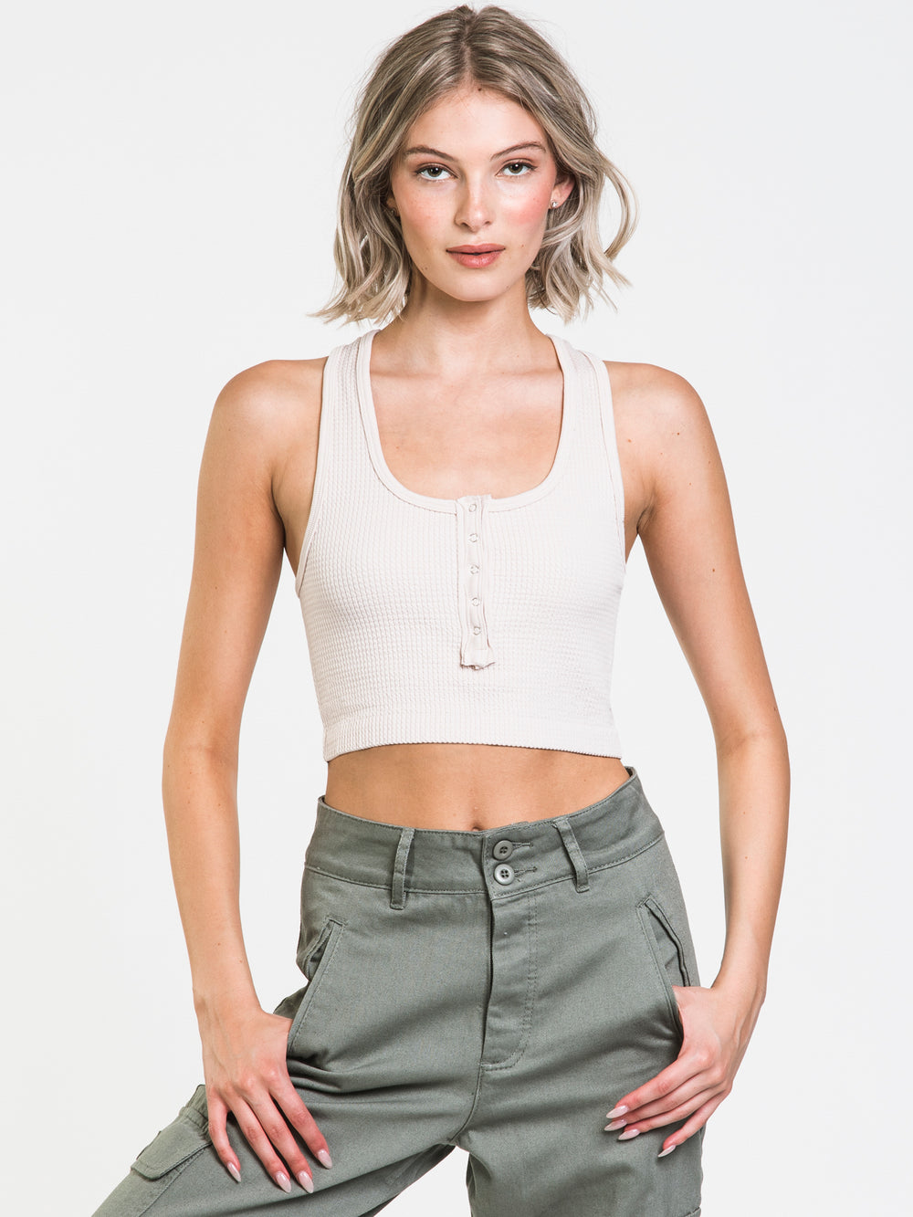 HARLOW WAFFLE SNAP BRALETTE - CLEARANCE