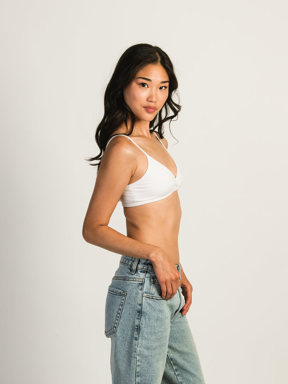 HARLOW CLASSIC TRIANGLE BRALETTE WHITE