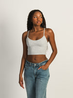 HARLOW MELANGE TANK TOP - HEATHER GREY