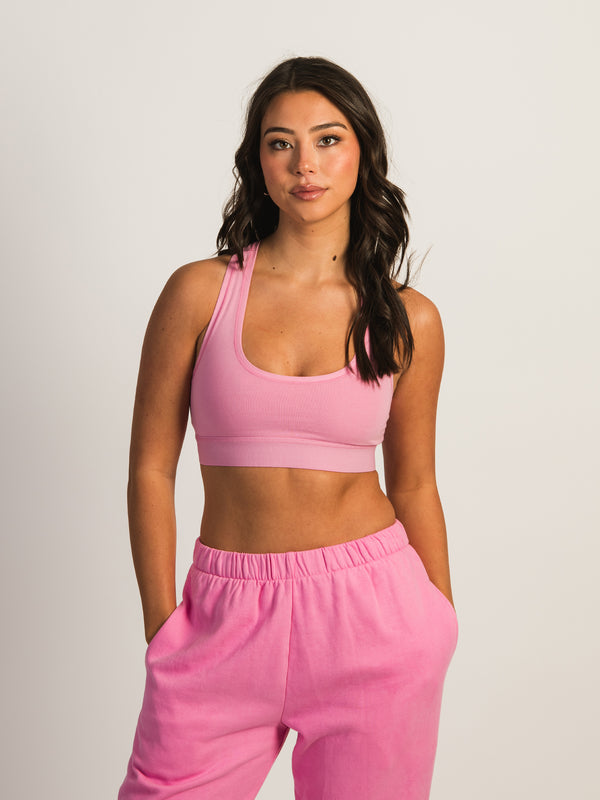 HARLOW RACERBACK BRALETTE - PINK