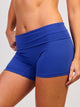 HARLOW SCULPT FOLDOVER SHORT - COBALT