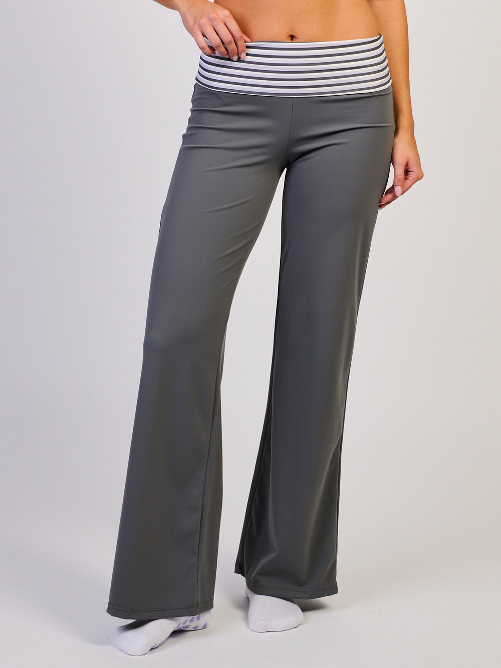 HARLOW HARLOW SCULPT FOLDOVER PANT - CHARCOAL - Boathouse