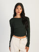 HARLOW HARLOW RACHEL RUCHED LONG SLEEVE - FOREST - Boathouse
