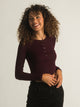 HARLOW HARLOW MERCEDES LONG SLEEVE HENLEY - CLEARANCE - Boathouse