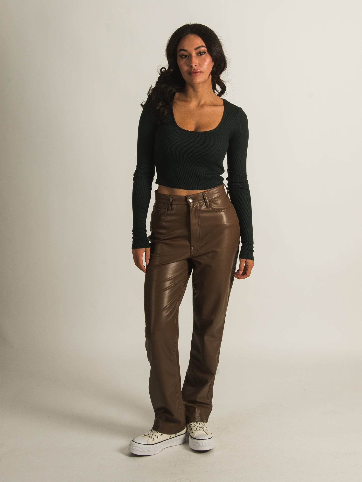HARLOW BECKY SCOOPNECK LONG SLEEVE - CLEARANCE
