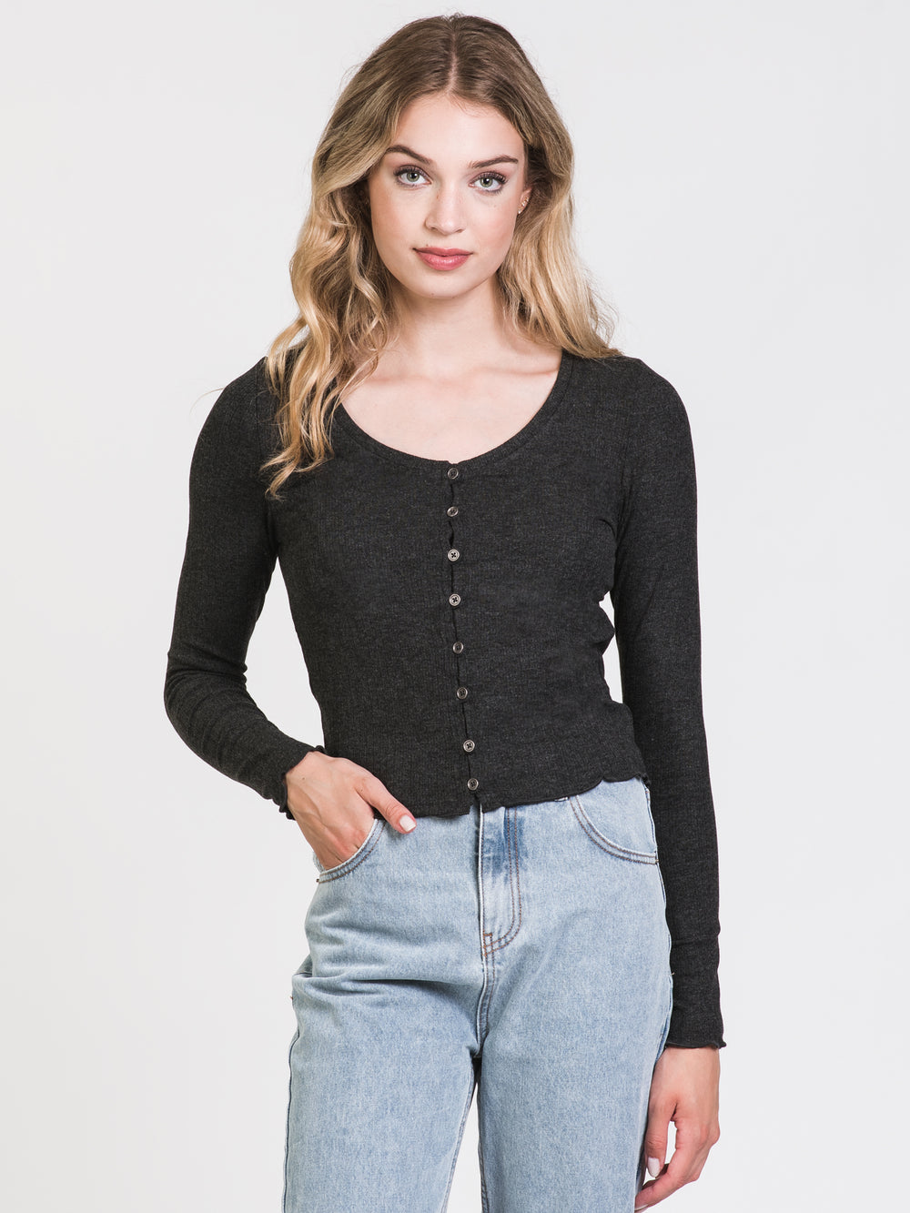 HARLOW HELEN LONG SLEEVE BUTTON UP MIX - CLEARANCE