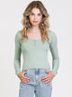 HARLOW HARLOW CARA LONG SLEEVE HENLEY - CLEARANCE - Boathouse