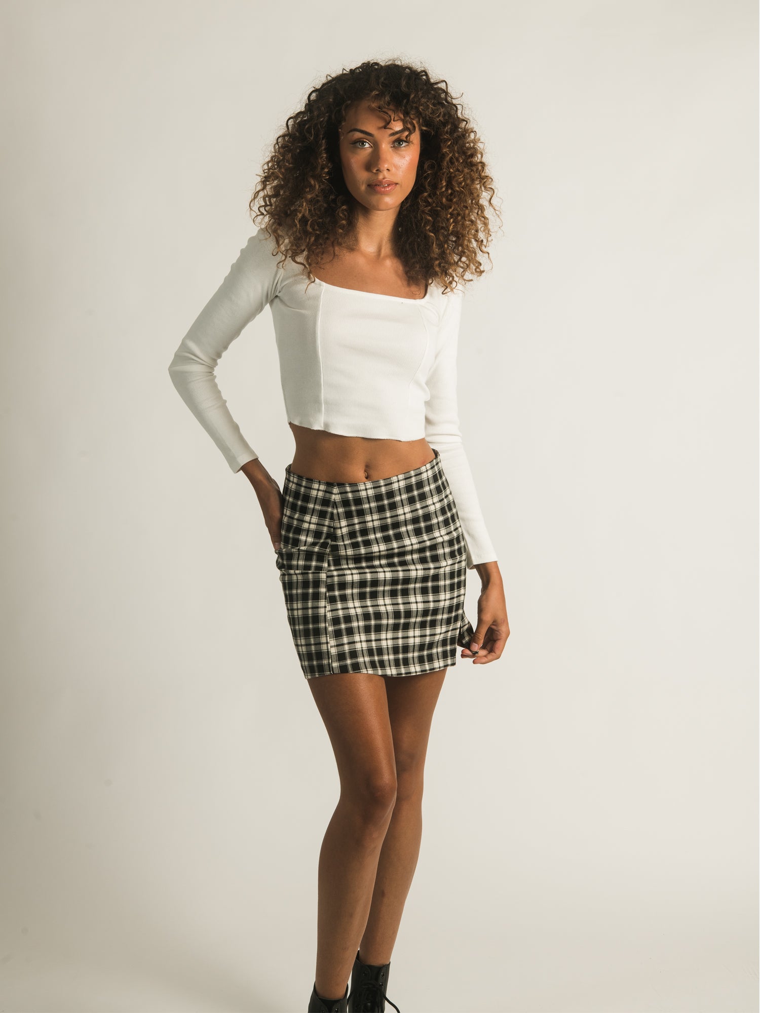 HARLOW SQUARE NECK LONG SLEEVE - CLEARANCE