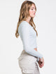 HARLOW HARLOW PLUSH CROPPED HENLEY - CLEARANCE - Boathouse