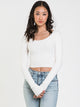 HARLOW HARLOW TESS POINTELLE LONG SLEEVE - CLEARANCE - Boathouse